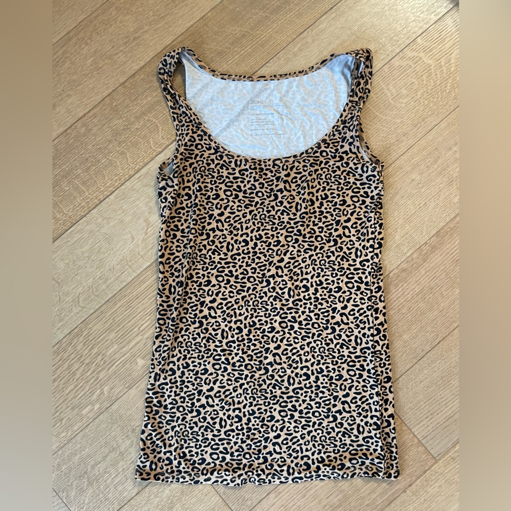Storq Daily Tank Size 2 in Leopard, for pregnancy and postpartum